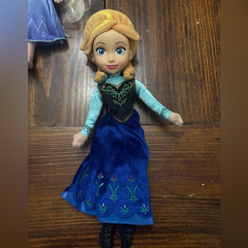 Disney Frozen Anna plush doll.